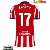Atletico Madrid David Hancko #17 Replica Home Shirt Ladies 2026-27 Short Sleeve